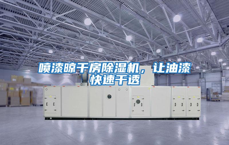 噴漆晾干房除濕機(jī),讓油漆快速干透