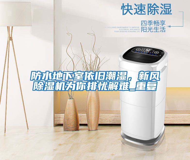 防水地下室依舊潮濕,新風除濕機為你排憂解難_重復